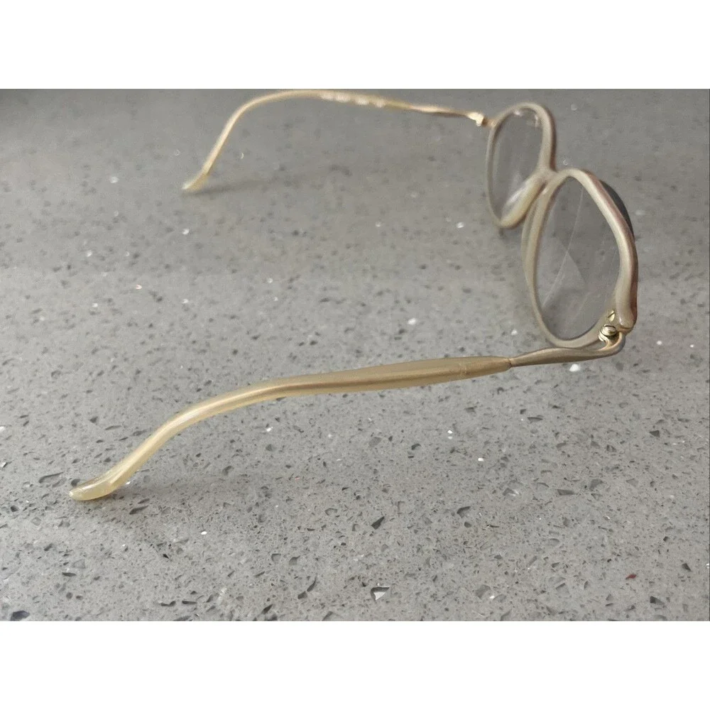 Nine West Eyeglasses Frames Only 4 5WR 130 Full Rim oval pink beige